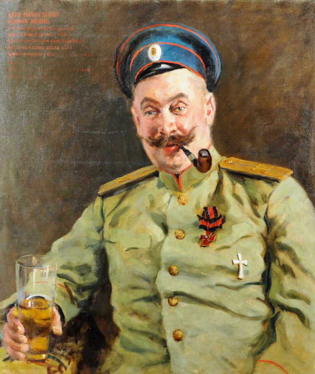 Hugo Backmansson, Vapaalla, 1914. Öljy. Riihimäen taidemuseo, Tatjana ja Pentti Wähäjärven kokoelma.